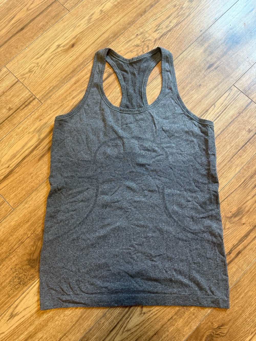 lululemon athletica Heather Charcoal Racerback Tank